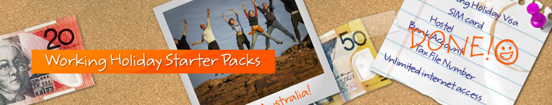 Australia Working Holiday Starter Pack